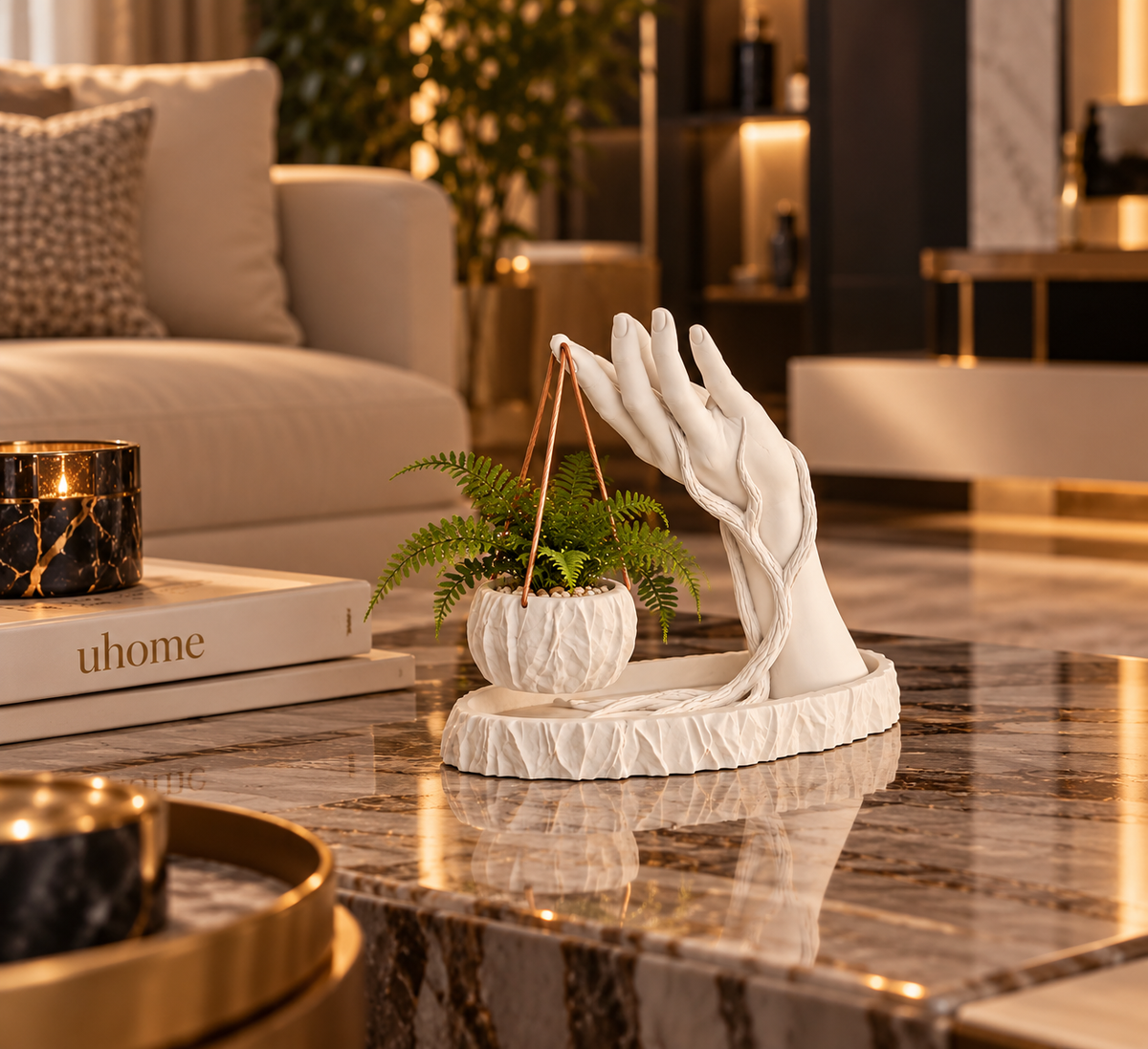 Hand Sculptural Planter