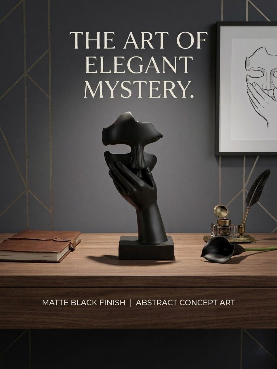 Whisper — Abstract Hand & Mask Sculpture