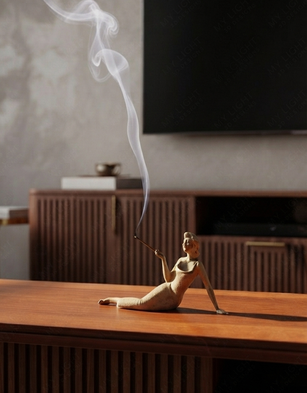 Resting Lady Figure – Incense Holder