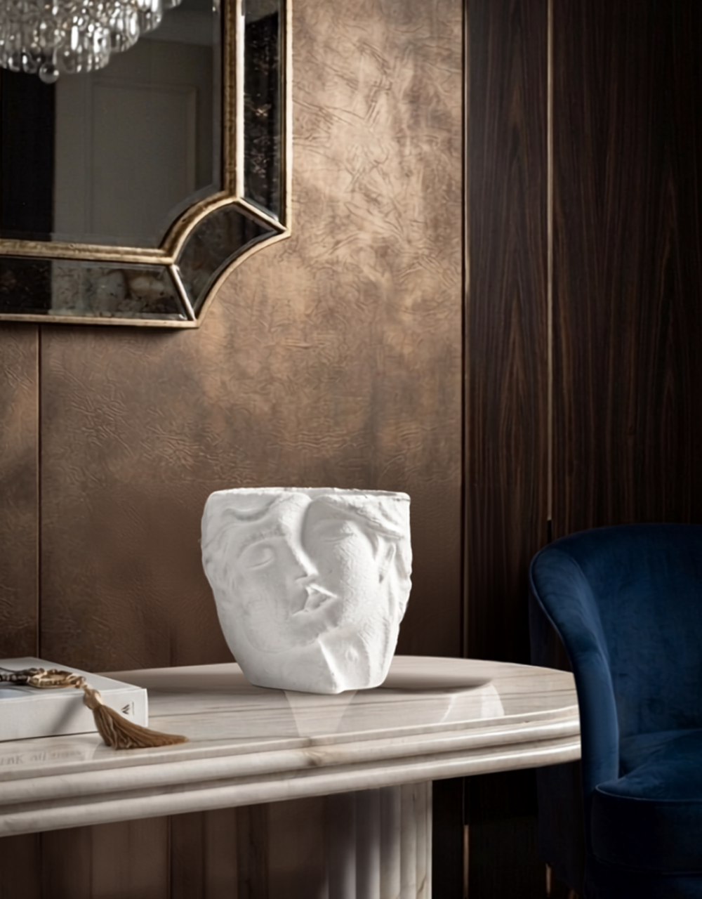 Modern Abstract Face Planter Vase