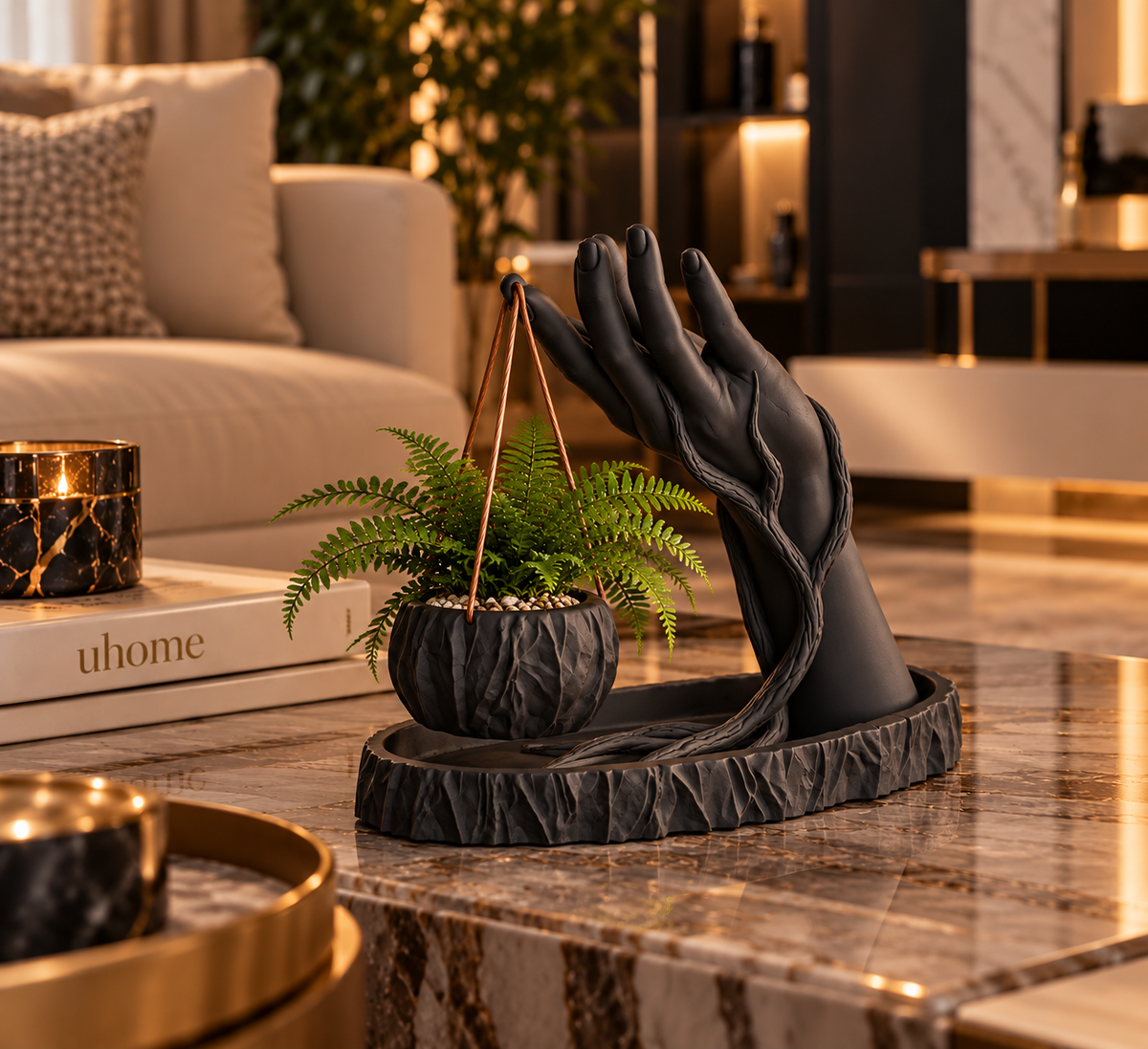 Hand Sculptural Planter